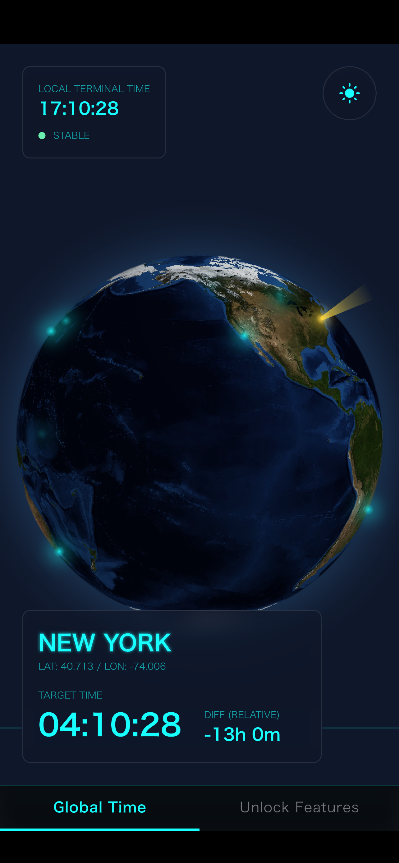 Handy Globe iPhone screenshot 1